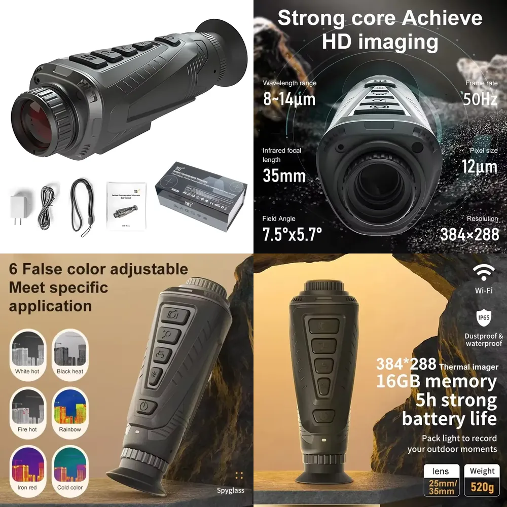 2026년형 열화상 단안경, 사냥용, 384x288 2 - Thermal Scope Night Vision Monocular 리뷰 및 가격