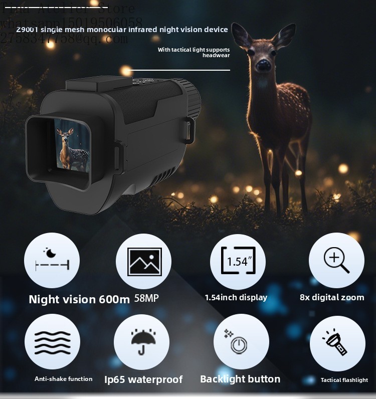 Z9001 열화상 스코프 열화상 단안경 40MP 8배  - Thermal Scope Night Vision Monocular 리뷰 및 가격