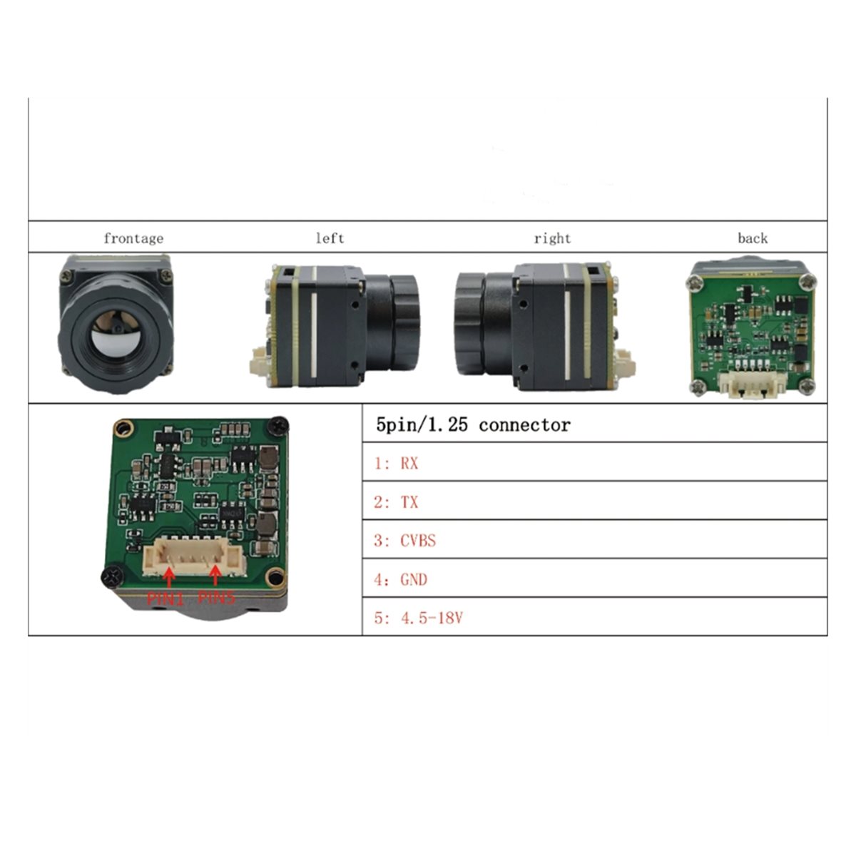 SWXF 적외선 열화상 모듈 고화질 카메라 CVBS 인 - Thermal Imaging Camera 256X192 리뷰 및 가격