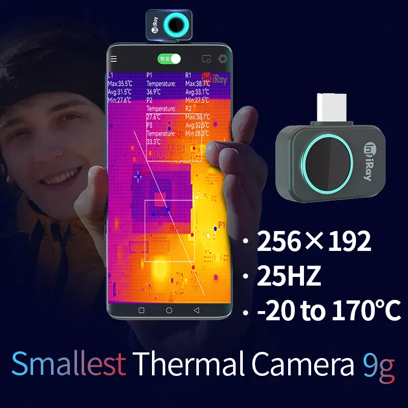 InfiRay P2 적외선 열화상 카메라 PCB 회로, - Nf 521 Thermal Imaging Camera 리뷰 및 가격